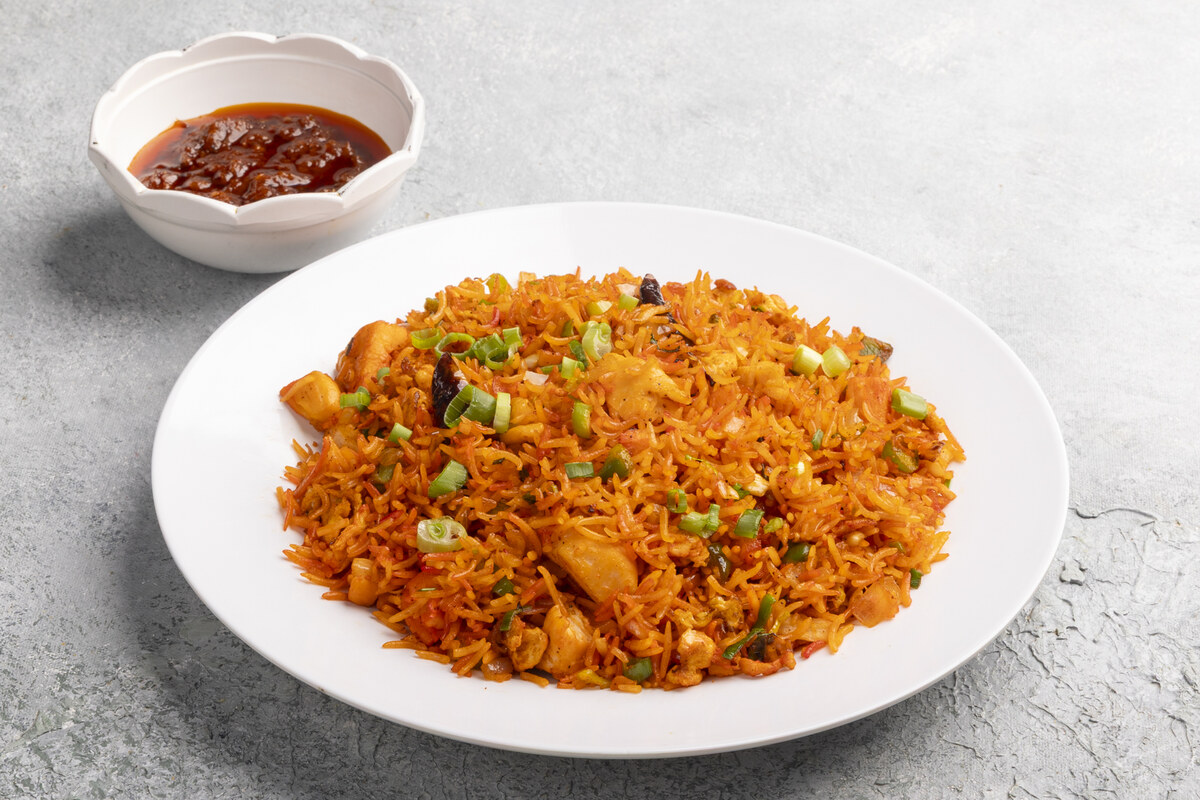 Chicken Schezwan Fried Rice at Suleman Usman Mithaiwala Bur Dubai